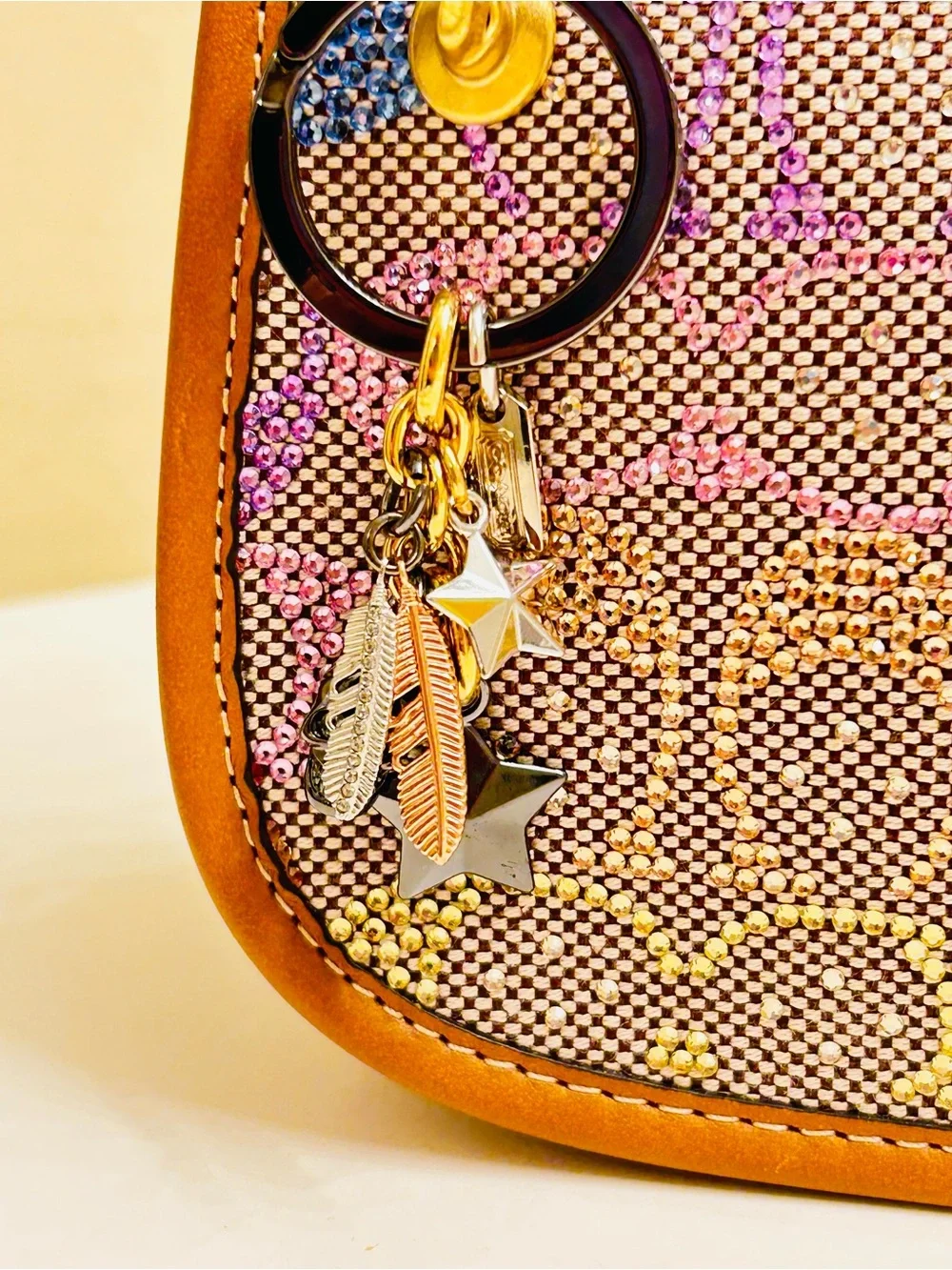 EXTREMELY RARE Coach Charm Skull, Feather, Star, And Tag Keychain/ Bag Charm